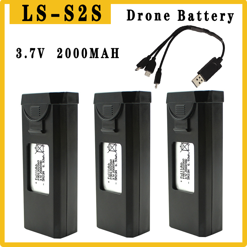 Drone Battery Balance Charger - Batterie originale pour Drones S2S, 3.7V,