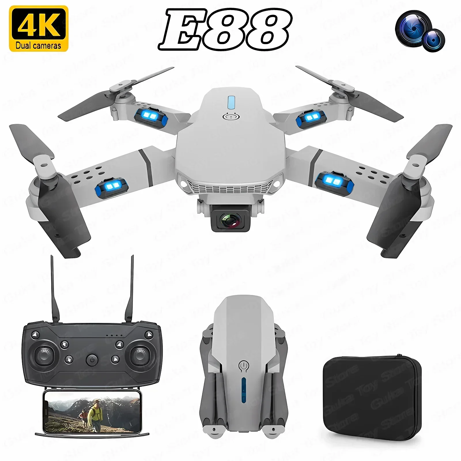 Drone E88 Pro WIFI FPV Grand A - Drone Battery Box avis et prix