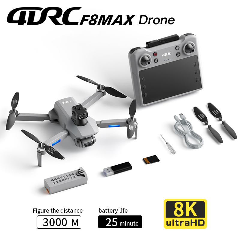 Drone GPS F8 MAX, caméra profe - Drone Battery Box avis et prix
